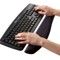 Fellowes PlushTouch Keyboard Wrist Rest, Black