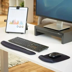 Fellowes PlushTouch Keyboard Wrist Rest, Black