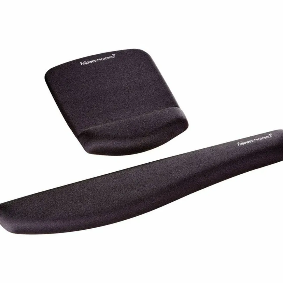 Fellowes PlushTouch Keyboard Wrist Rest, Black