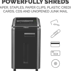 Fellowes Powershred 225Ci 100% Jam Proof 22-Sheet Continuous Duty Cross-Cut Shredder