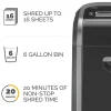 Fellowes Powershred 79Ci 100% Jam-Proof 16-Sheet Cross-Cut Paper Shredder with SafeSence, Black/Silver
