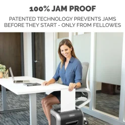 Fellowes Powershred 79Ci 100% Jam-Proof 16-Sheet Cross-Cut Paper Shredder with SafeSence, Black/Silver