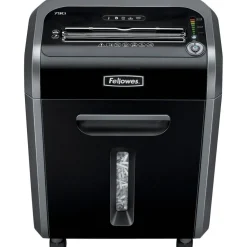 Fellowes Powershred 79Ci 100% Jam-Proof 16-Sheet Cross-Cut Paper Shredder with SafeSence, Black/Silver