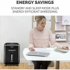 Fellowes Powershred 79Ci 100% Jam-Proof 16-Sheet Cross-Cut Paper Shredder with SafeSence, Black/Silver