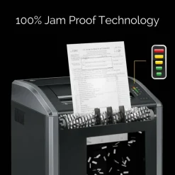 Fellowes Powershred 485i 100% Jam Proof BAA Compliant 38-Sheet Continuous Duty Strip-Cut Shredder