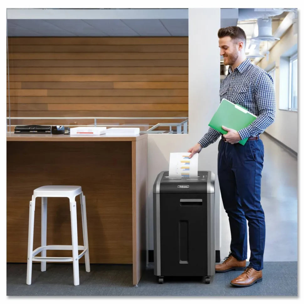 Fellowes Powershred 225i 100% Jam Proof 20-Sheet Continuous duty Strip-Cut Shredder