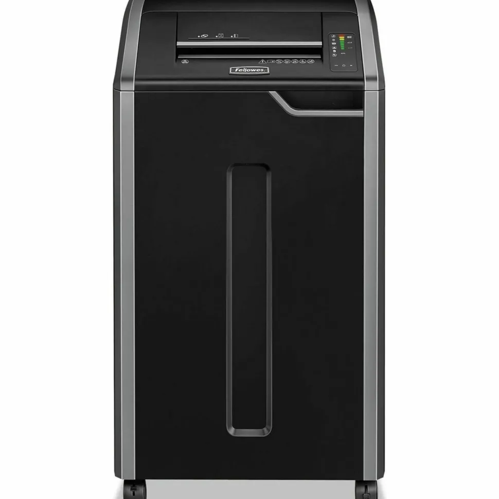Fellowes Powershred 425i 100% Jam Proof BAA Compliant 38-Sheet Strip-Cut Continuous Duty Large Office Shredder