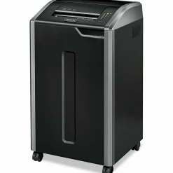 Fellowes Powershred 425i 100% Jam Proof BAA Compliant 38-Sheet Strip-Cut Continuous Duty Large Office Shredder