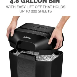 Fellowes Powershred LX70 Cross-Cut Shredder, 11 Manual Sheet Capacity