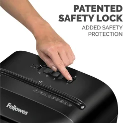 Fellowes Powershred LX70 Cross-Cut Shredder, 11 Manual Sheet Capacity