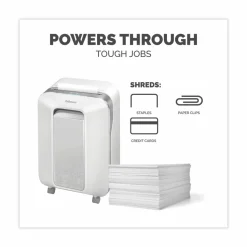 Fellowes Powershred LX200 Micro-Cut Shredder, 12 Manual Sheet Capacity, White