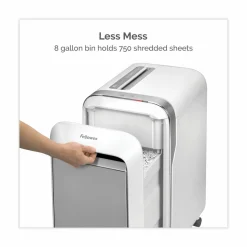 Fellowes Powershred LX220 Micro-Cut Shredder, 20 Manual Sheet Capacity, White