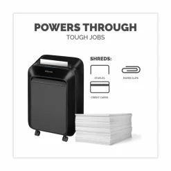 Fellowes Powershred LX210 Micro-Cut Shredder, 16 Manual Sheet Capacity, Black
