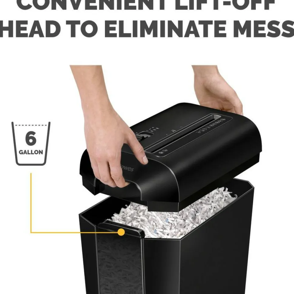 Fellowes Powershred LX65 10-Sheet Cross-Cut Deskside Paper Shredder