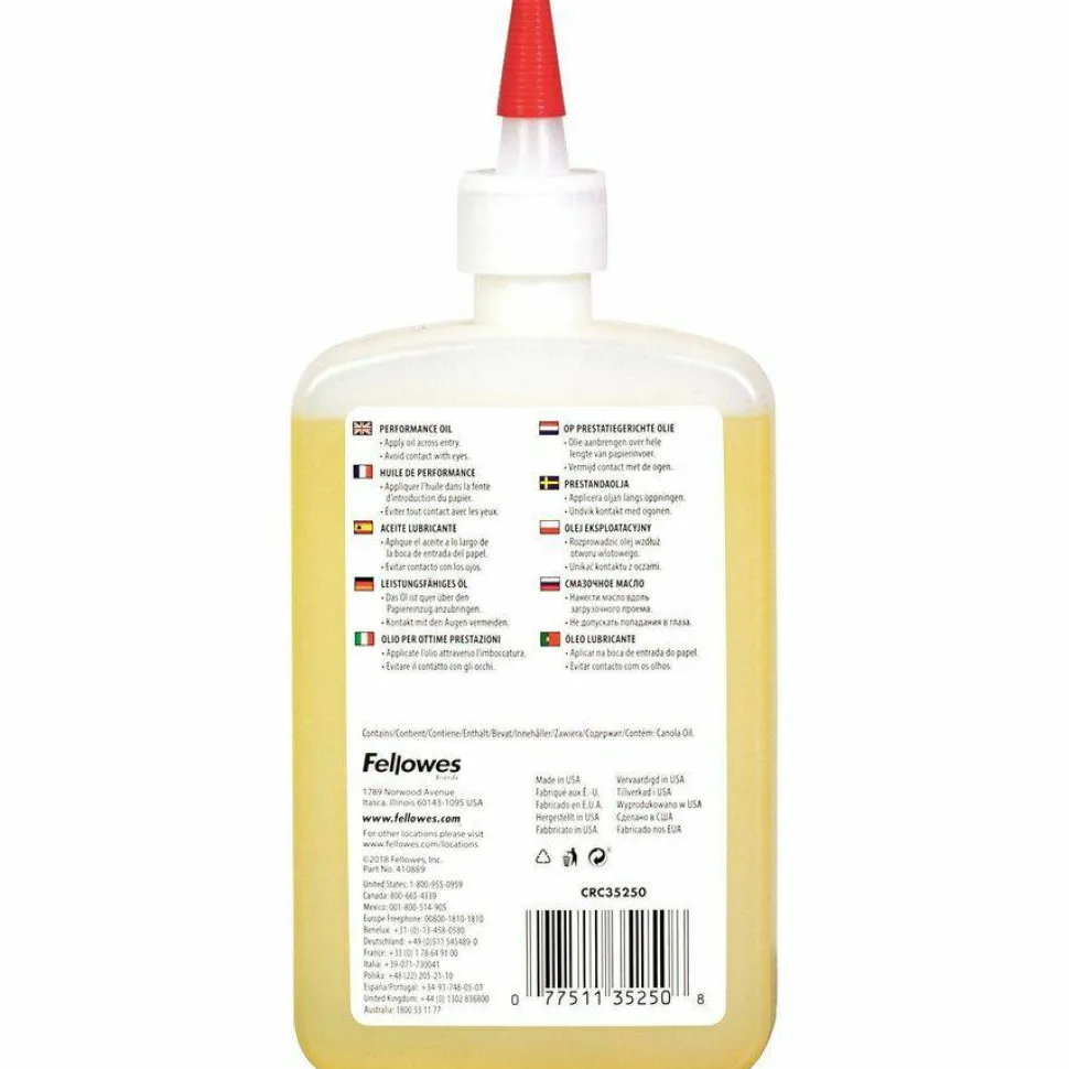 Fellowes Powershred Shredder Lubricant, 12 Oz