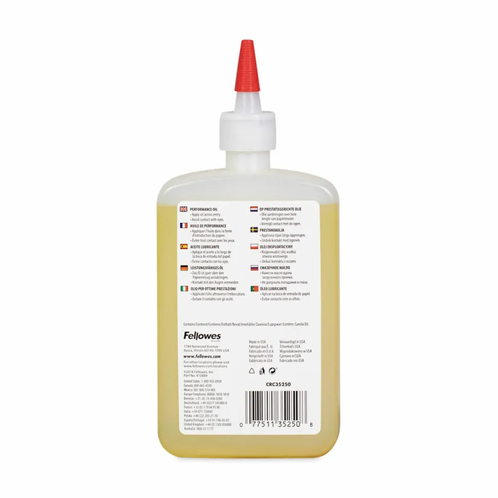 Fellowes Powershred Shredder Lubricant, 12 Oz
