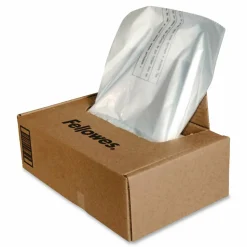 Fellowes Powershred Waste Bags, White, Carton Of 100 Bags