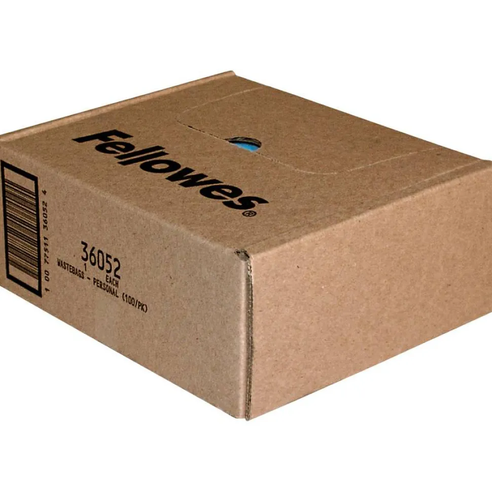Fellowes Powershred Waste Bags, White, Carton Of 100 Bags