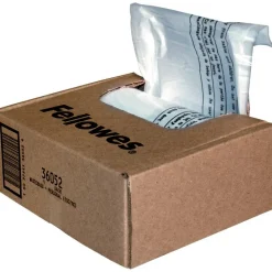 Fellowes Powershred Waste Bags, White, Carton Of 100 Bags