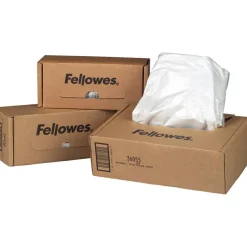 Fellowes Powershred Waste Bags, White, Carton Of 100 Bags