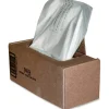 Fellowes Powershred Waste Bags, 36054, Clear, Carton Of 50 Bags