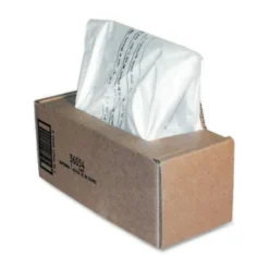 Fellowes Powershred Waste Bags, 36054, Clear, Carton Of 50 Bags