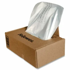 Fellowes Powershred Waste Bags, 3605801, White, Carton Of 50 Bags