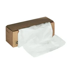 Fellowes Powershred Waste Bags, 3605801, White, Carton Of 50 Bags