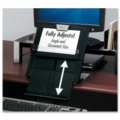 Fellowes Professional Series In-Line Document Holder, 7" x 12", Black/Silver