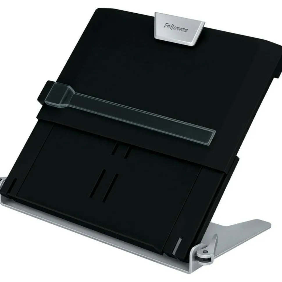 Fellowes Professional Series In-Line Document Holder, 7" x 12", Black/Silver