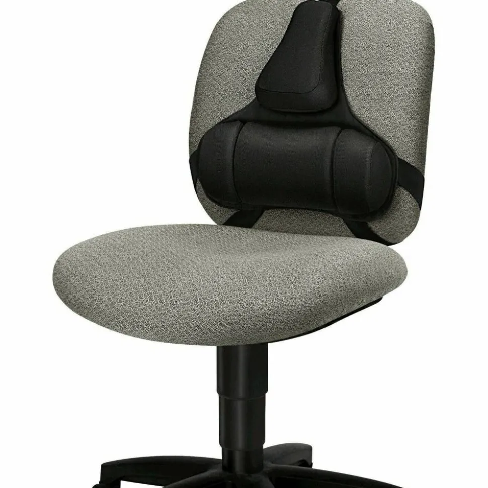 Fellowes Professional Series Back Support with Microban Protection, Black