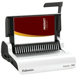 Fellowes Pulsar 300 Manual Comb Binding Machine, 300 Sheet Capacity, 5.1