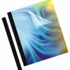 Fellowes Thermal Heavy-Gauge Binding Covers, 1/8", 16-30 Sheet Capacity, Clear/Black, Pack Of 10