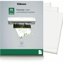 Fellowes Thermal Laminating Pouches, 8-1/2" x 11", Pack Of 50
