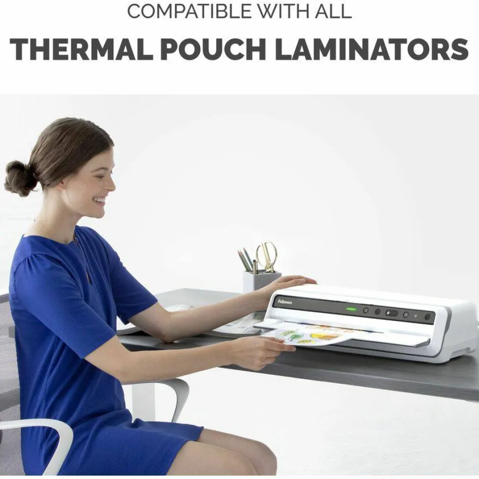 Fellowes Thermal Laminating Pouches, 8-1/2" x 11", Pack Of 50