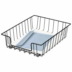 Fellowes Wire Desktop 3" Letter Tray, 3"H x 10"W x 14.1"D, Steel, Stackable, Black,1Each