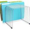 Fellowes Wire File Sorter, 11 Compartment(s), 11 Divider(s), 8"H x 9"W x 11.4"D, Desktop, Silver, Steel, 1Each
