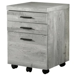 File Cabinet, Rolling Mobile, Storage Drawers, Printer Stand, Office, Work, Grey Laminate, Contemporary, Modern
