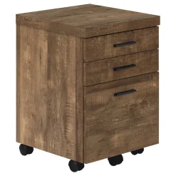 File Cabinet, Rolling Mobile, Storage Drawers, Printer Stand, Office, Work, Brown Laminate, Contemporary, Modern
