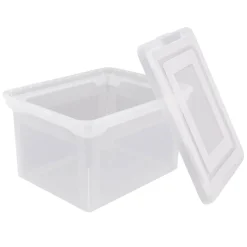 File Tote With Snap Lid And Built In Handles, Letter/Legal Size, 18