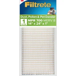 Filtrete 14 x 24 x 1 Air Filter, 1 HVAC Filter, MPR 700, Merv 8, Dust, Pollen & Pet Dander, 3 Month Pleated 1 Inch Electrostatic Air Filters