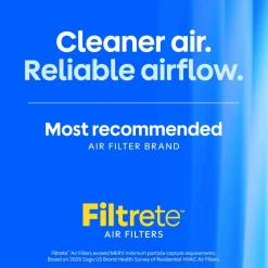 Filtrete 16 x 25 x 2 Air Filter, 12 HVAC Filters, MPR 700, MERV 8, Optimized HVAC Airflow, Dust, Pollen & Pet Dander, 3 Month AC and Furnace Filters