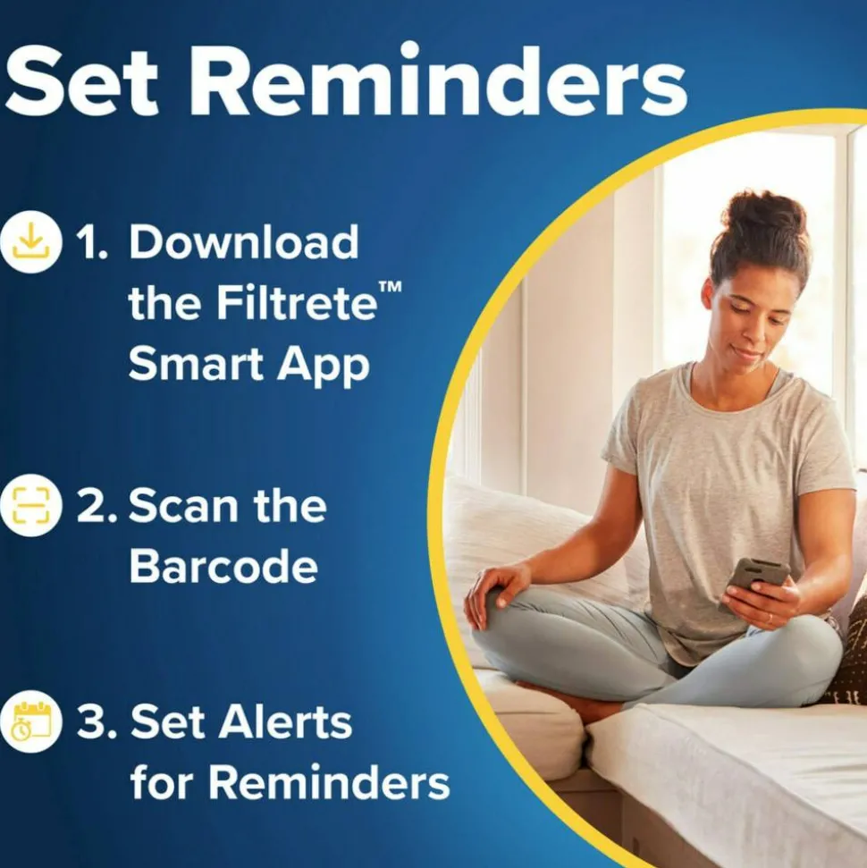 Filtrete 10 x 24 x 1 Air Filter, 4 HVAC Filters, MPR 700, Merv 8, Dust, Pollen & Pet Dander, 3 Month Pleated 1 Inch Electrostatic Air Filters