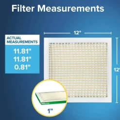 Filtrete 12 x 12 x 1 Air Filter, 6 HVAC Filters, MPR 700, MERV 8, Optimized HVAC Airflow, Dust, Pollen & Pet Dander, 3 Month AC and Furnace Filters
