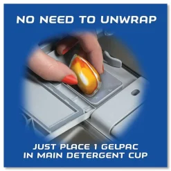 FINISH Dish Detergent Gelpacs, Orange Scent, 54/Box