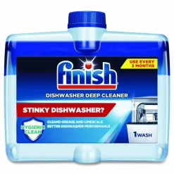 FINISH Dishwasher Cleaner, Fresh Scent, 8.45 oz Bottle, 6/Carton