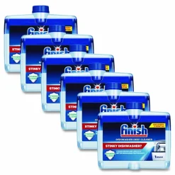 FINISH Dishwasher Cleaner, Fresh Scent, 8.45 oz Bottle, 6/Carton