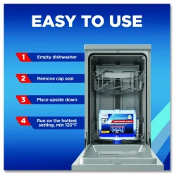 FINISH Dishwasher Cleaner, Fresh Scent, 8.45 oz Bottle, 6/Carton