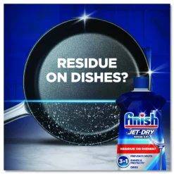 Finish Jet Dry Dishwasher Liquid Rinse Additive With Shine Boost, Original Scent, 8.45 Oz Bottle, Case Of 8