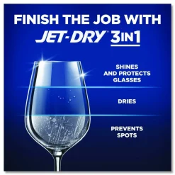 Finish Large Jet-Dry Rinse Aid - 16 fl oz (0.5 quart) - Original Scent - Blue - 6 / Carton